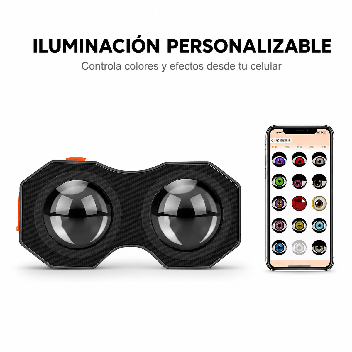 Luz Trasera LED Programable Doble Ojo