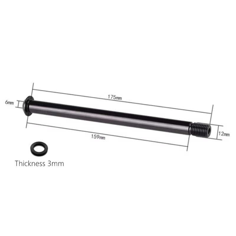 Eje Pasante Trasero ZRACE 12 × 142 / 12 × 148 mm para MTB