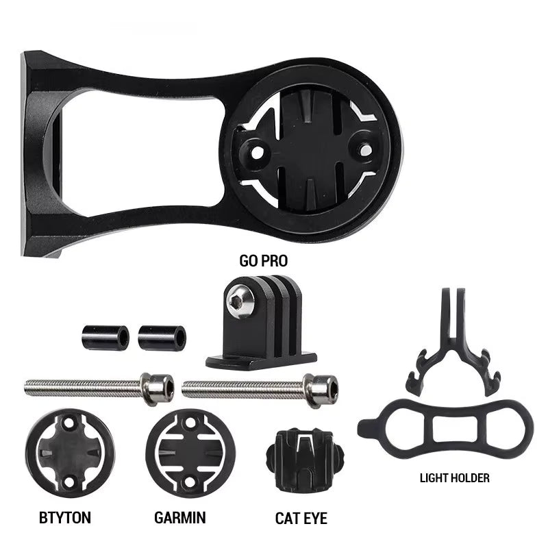 Soporte Frontal BG-361 para Garmin, Bryton, Cateye, GoPro y Luz
