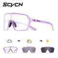 Lentes Fotocromáticos SCVCN Vision Max Lila UV400 para Ciclismo