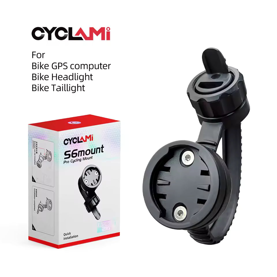 Soporte CYCLAMI S6 para Ciclocomputador, GPS y Luces
