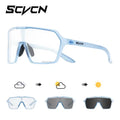 Lentes Fotocromáticos SCVCN Vision Max Celeste UV400 para Ciclismo