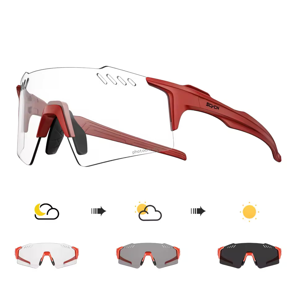 Lente deportivo RED BLACK Fotocromático UV400
