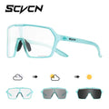 Lentes Fotocromáticos SCVCN Vision Max Verde agua UV400 para Ciclismo