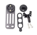 SOPORTE FRONTAL PLANO EN FIBRA DE CARBONO PARA CICLOCOMPUTADOR (A)