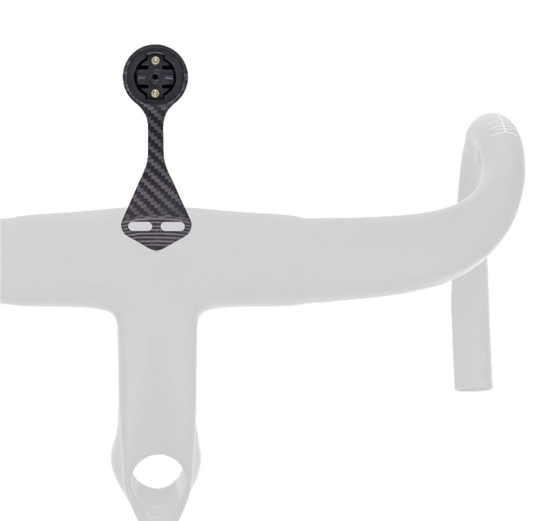 SOPORTE FRONTAL PLANO EN FIBRA DE CARBONO PARA CICLOCOMPUTADOR (B)